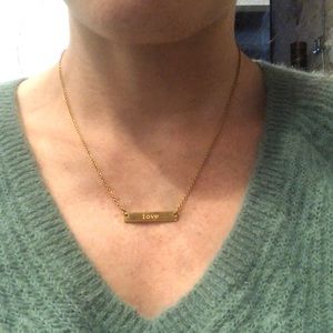 jook and nona Jewelry - Gold plated necklace - LOVE jook and nona Jewelry - Gold plated necklace - LOVE